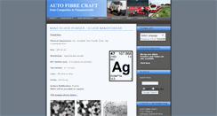 Desktop Screenshot of nanosilver.autofibrecraft.com
