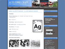 Tablet Screenshot of nanosilver.autofibrecraft.com